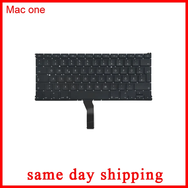 Совершенно новая для Apple Macbook Air 13 дюймов A1369 A1466 немецкая клавиатура DE GR с винтами