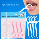 Новая нить для семейной упаковки безопасная одноразовая стоматологические зубочистки медицинская непрерывная свежесть полиэфирная пряжа