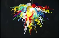 italian dale chihuly style colorful hand blown murano glass ceiling chandelier light with led bulb