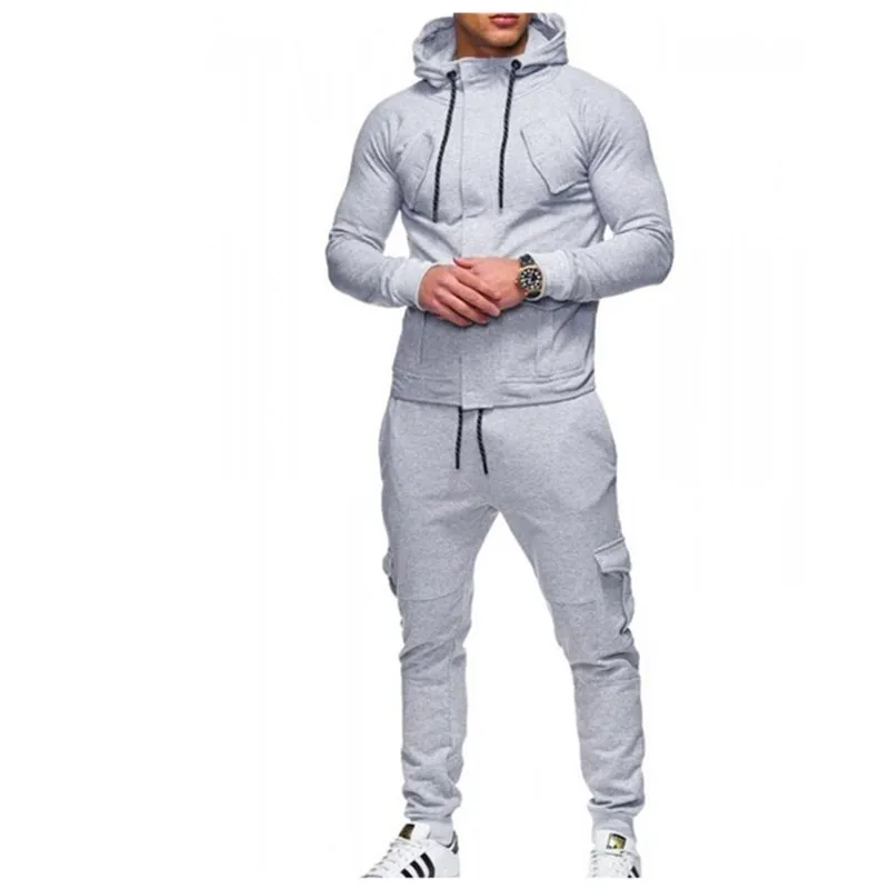 2019 Новая мужская Толстовка Спортивные штаны Повседневный костюм Мужская
