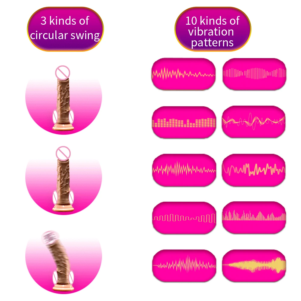 Стимулятор клитора с вращением на 360 ° вибраторы для стимуляции вагинальной