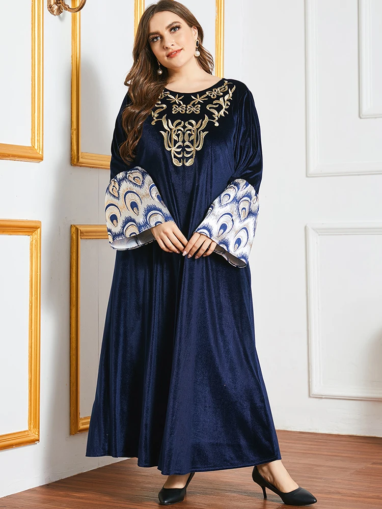Женское платье-макси длинное платье в арабском стиле | Тематическая одежда и