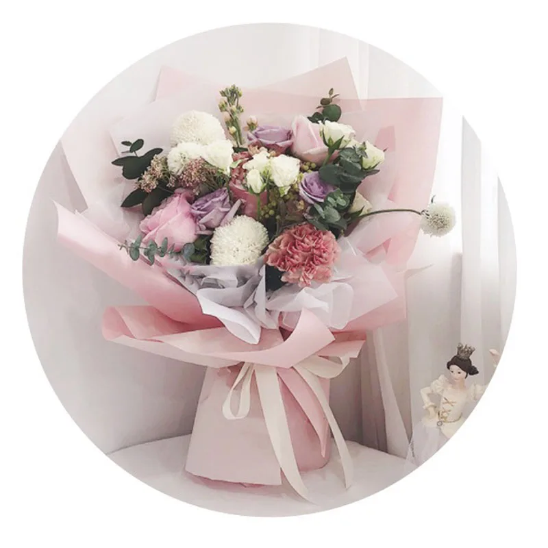 2 шт./лот крафт бумага для упаковки цветов декоративная Подарочная папиросная