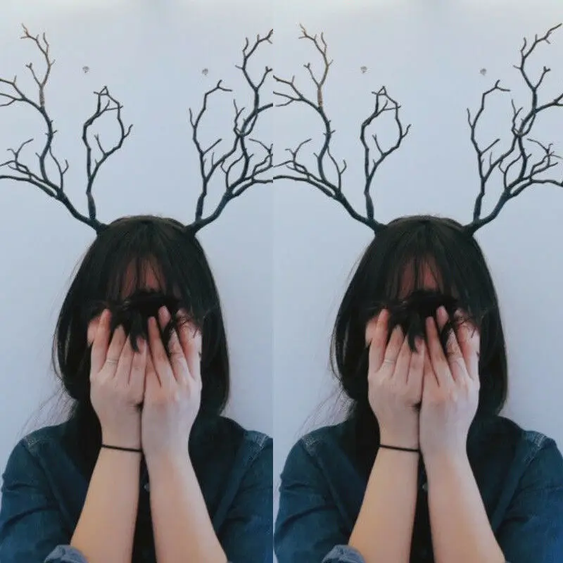 Новый головной убор с рогом оленя винтажные ветви дерева сказочный костюм