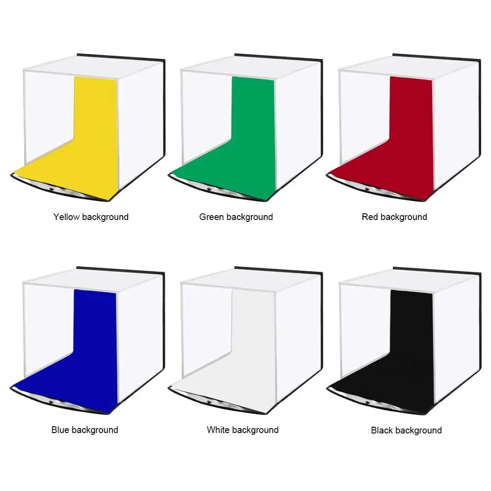PULUZ 30cm Folding Portable Softbox Ring Light Photo Lighting Studio Shooting Tent Box Kit with 6 Colors Backdrops | Электроника