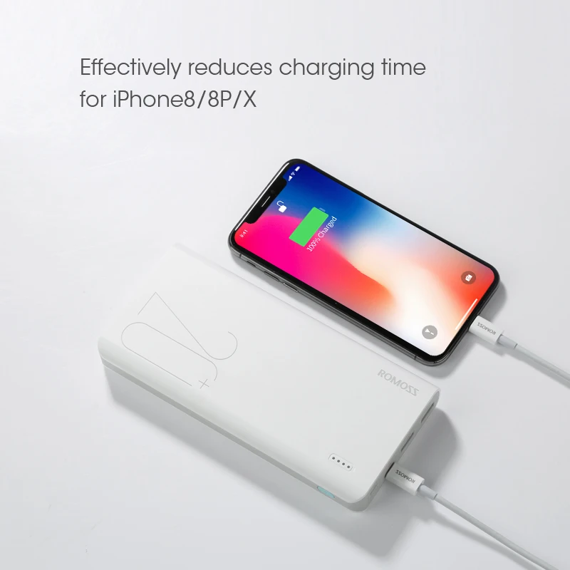 ROMOSS чувство 6 + Power Bank 20000 мА/ч PD3.0 Quick Charge мАч Внешняя батарея зарядное устройство