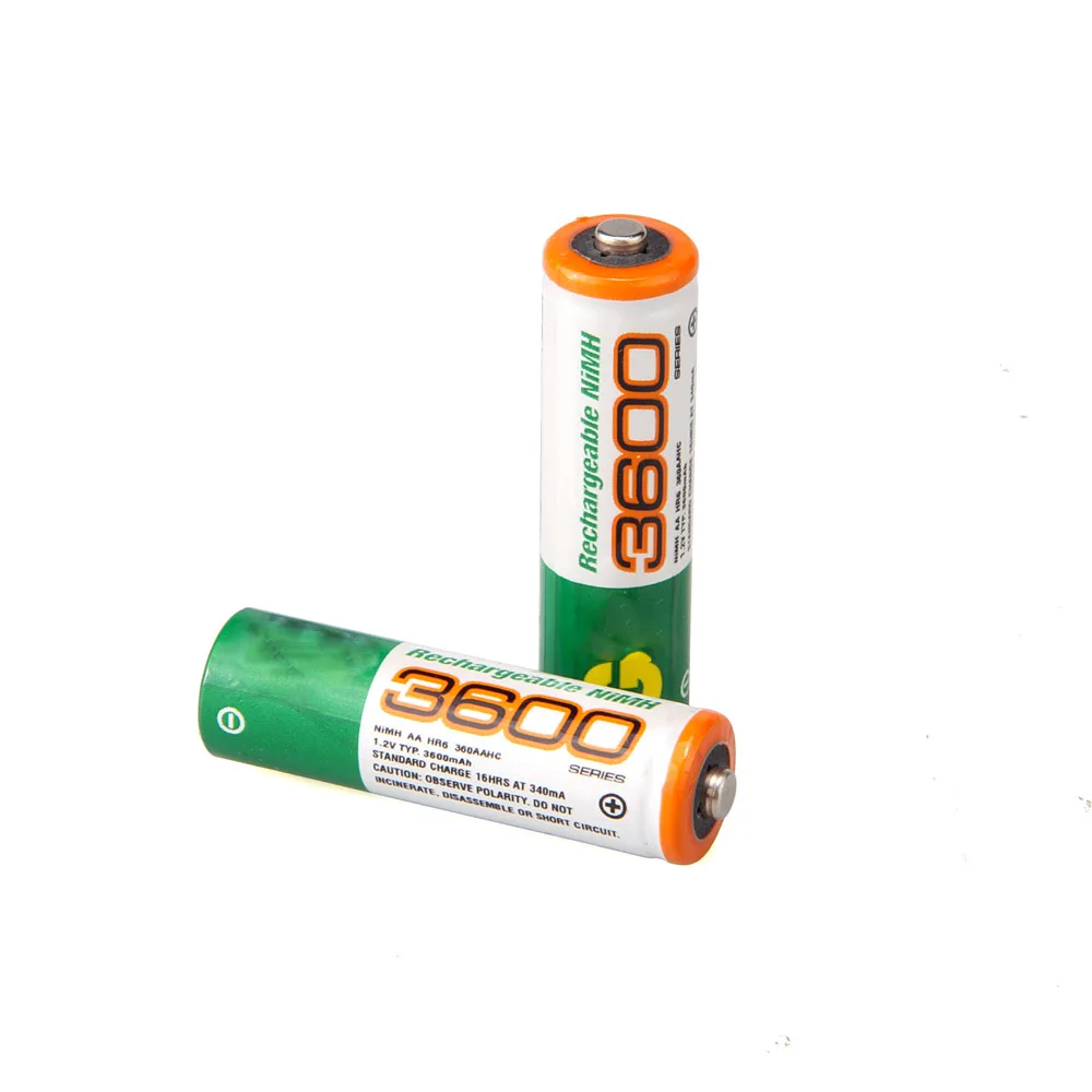 2 шт. Высокое качество 100% новый оригинальный AA аккумулятор 1 V 3600mah литиевая