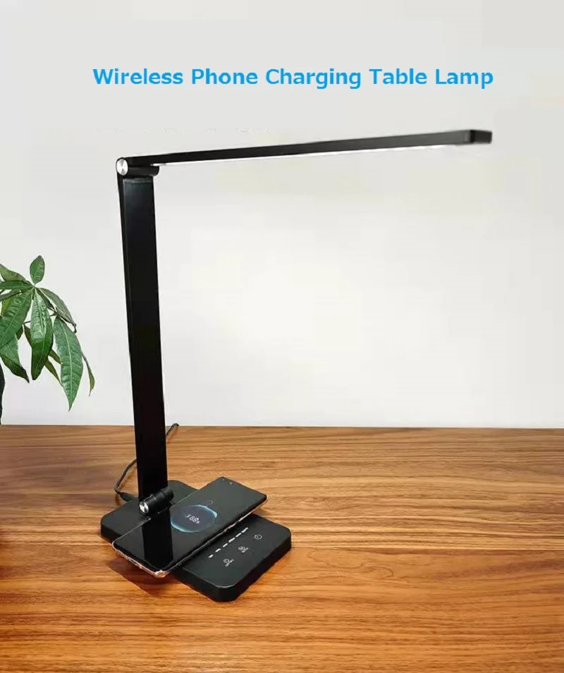 eye protection reading table led lamp wireless phone charging desk led light two in one table lamp free global shipping