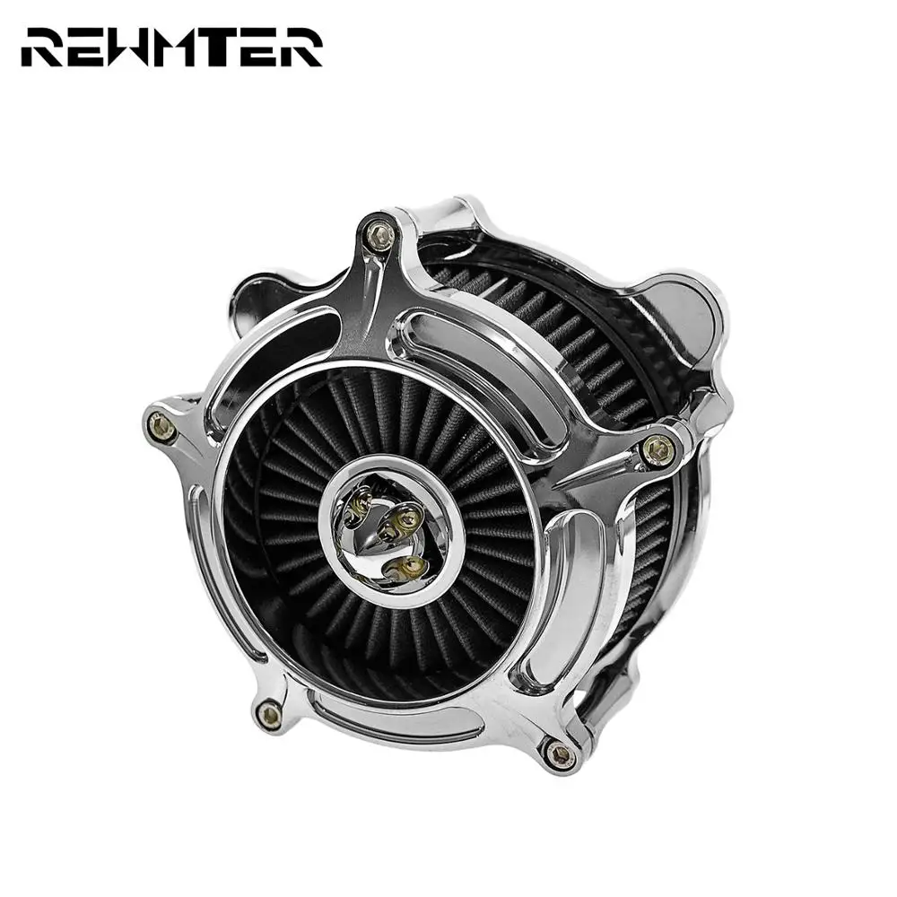 Хромовый воздушный фильтр очиститель мотоцикла Серый для Harley Touring FLHX FLHR 2017 Up Street