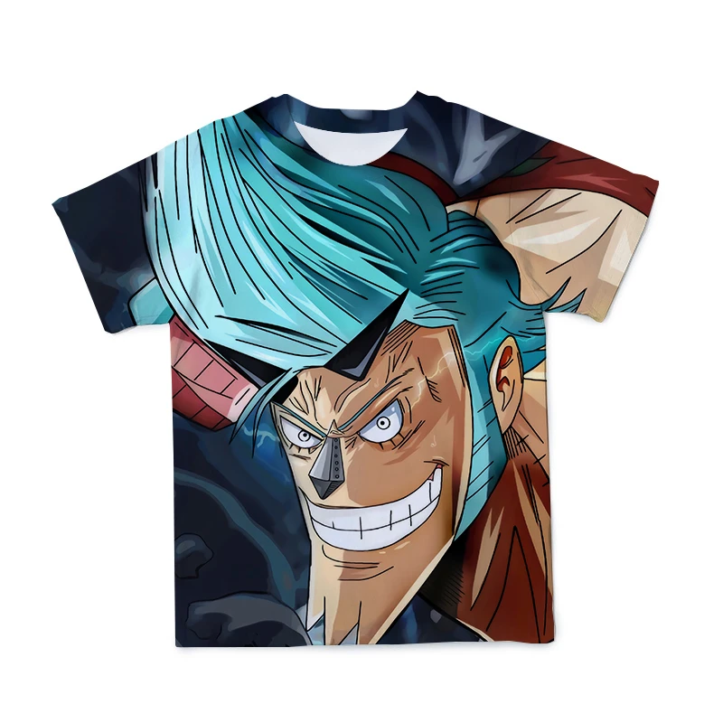 

3D Summer New Men'S And Women'S Breathable T-Shirt Anime One-Piece Men'S Fashion Loose Short Sleeve 110-6XL (Customizable)