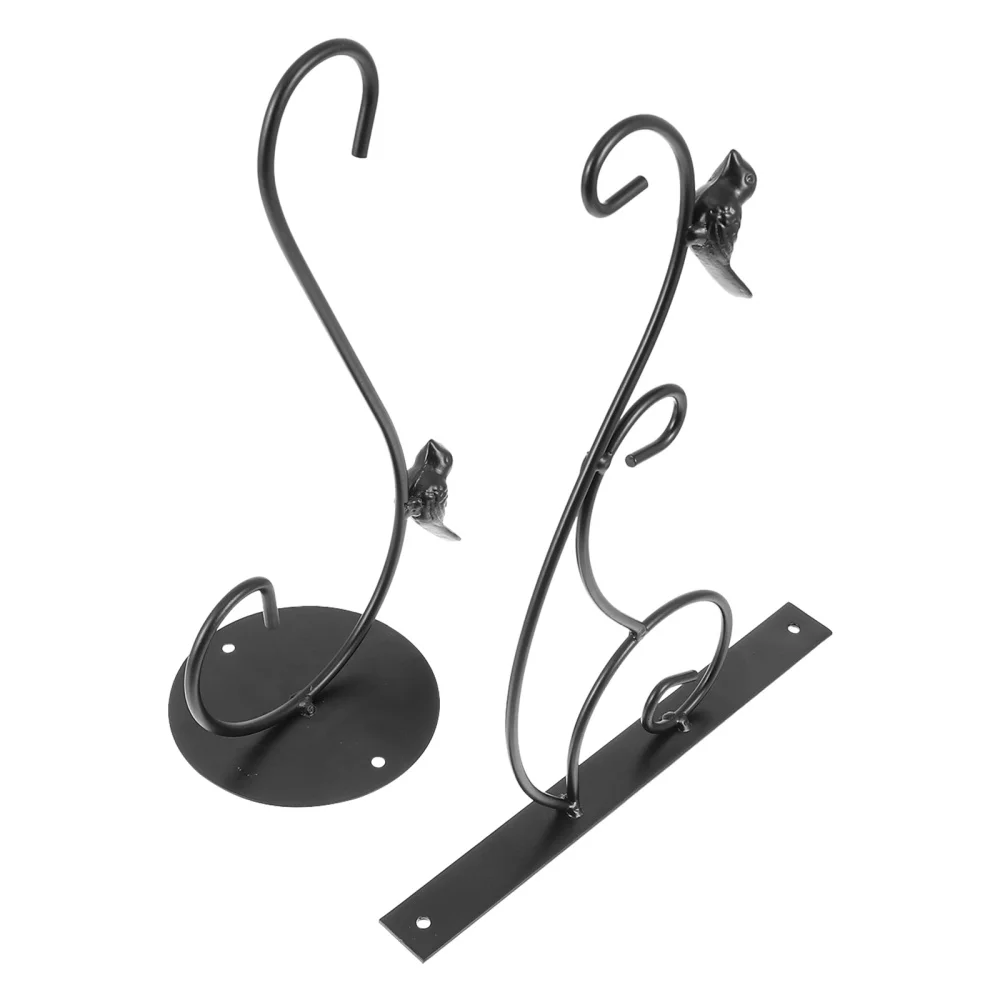 

2pcs Sturdy Iron Craft Flowerpot Hangers Household Flowerpot Hanging Wall Hooks