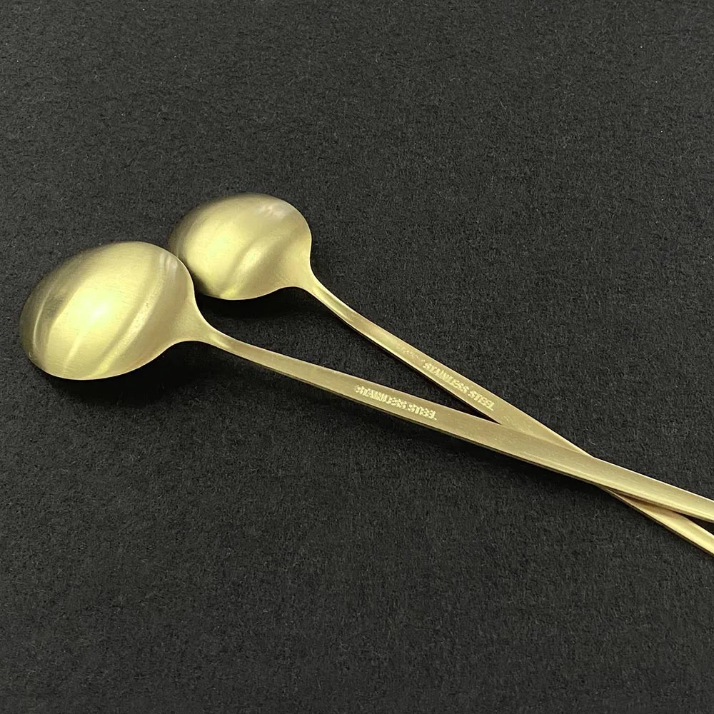 

24Pcs/set 18/10 Stainless Steel Dinner Black Matte Dinnerware Set Knife Fork Spoon Cutlery Set Kitchen Tableware Silverware Set