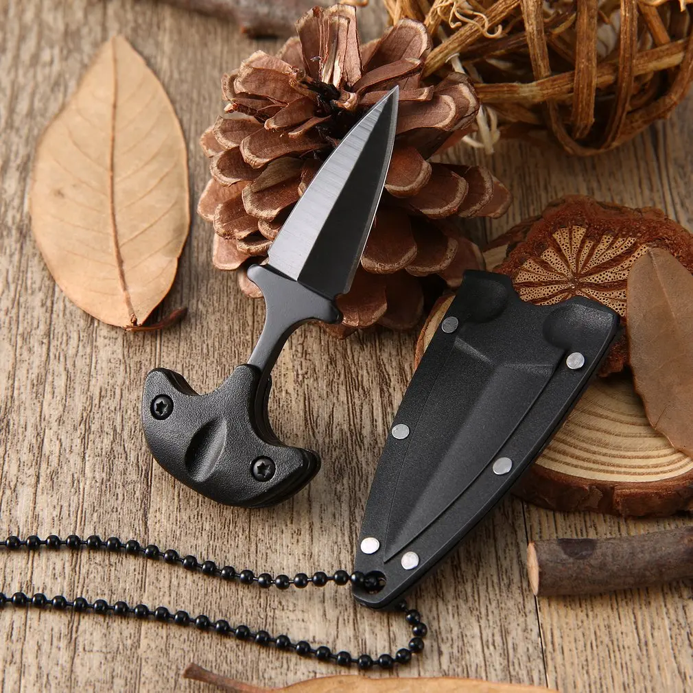 

Portable Outdoor Camping Knife Rescue Survival Tool Knife Multifunctional Mini Hanging Necklace Stainless Steel Pocket