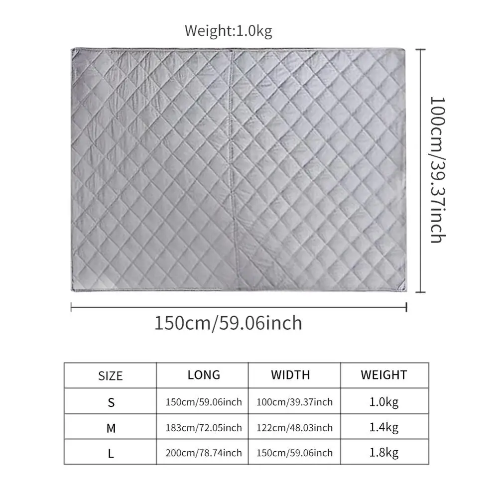 Polyester Adult Soft Gravity Weighted Blanket Decompression Quilt Sleep Aid Pressure Helper for Anxiety Insomnia Stress Gray