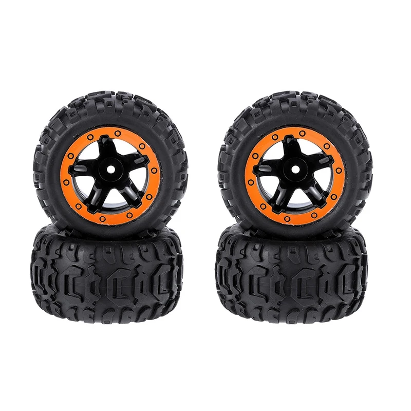 

4PCS Tires & Wheels Rims Remote Control Cars Accessories for HBX 16889 1/16 RC Car Vehicles Spare Parts M16038