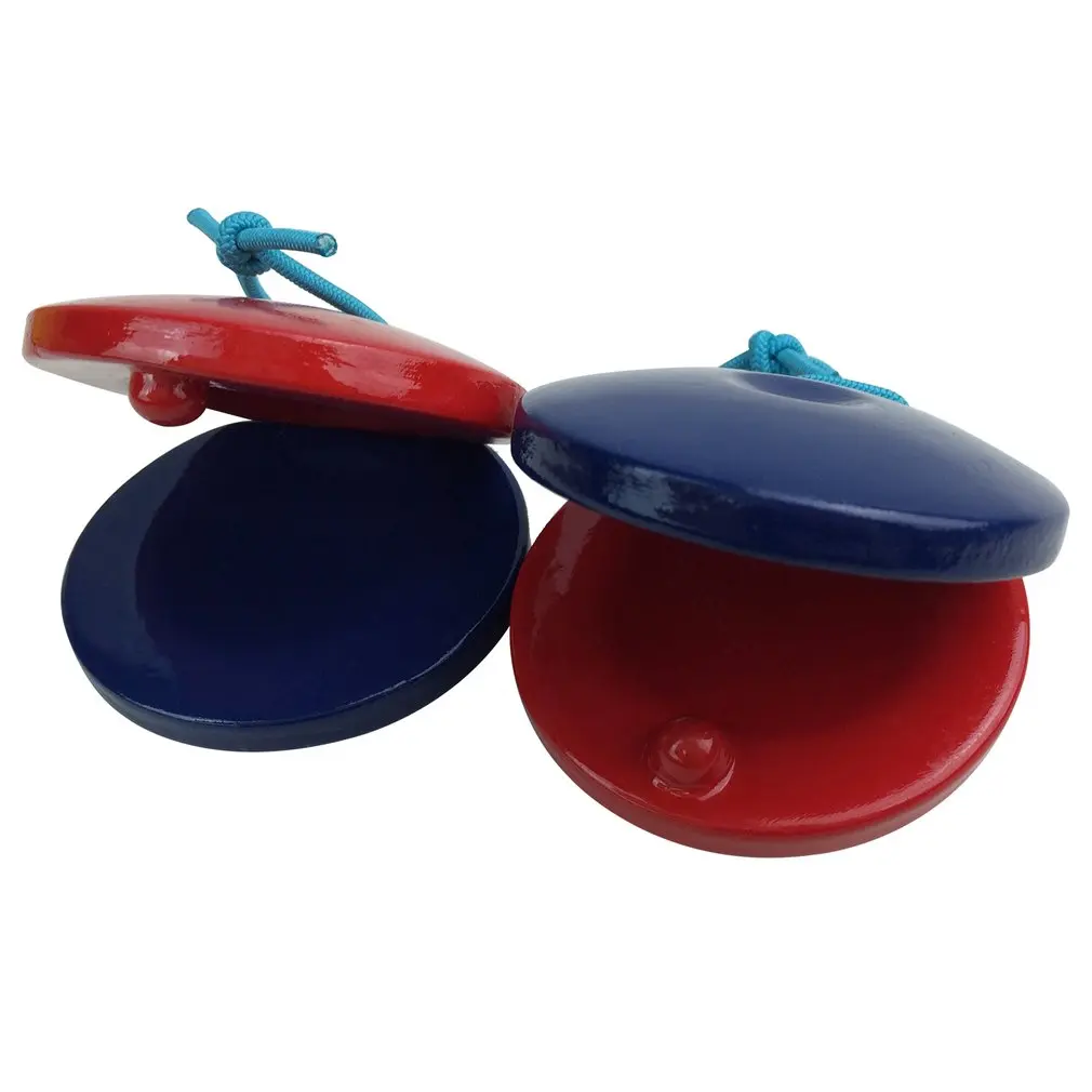 G10-5 Музыкальные инструменты деревянная красное Castanet Для детей Музыка обучающих