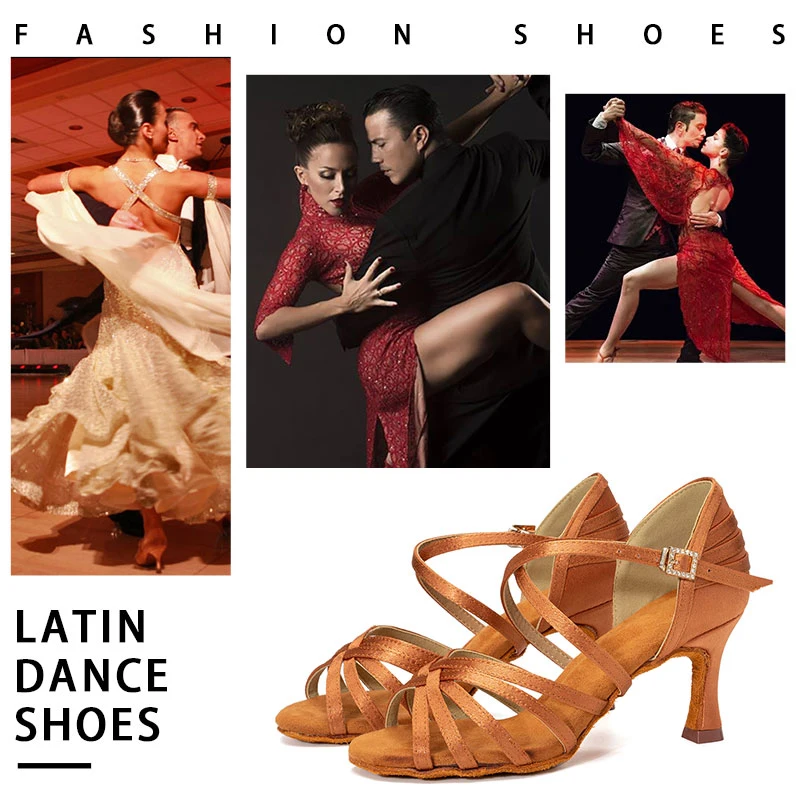 Женские туфли для латиноамериканских танцев SWDZM танцевальные на высоком каблуке