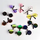 Новые детские солнцезащитные очки крутая круглая оправа для девочек и мальчиков маленькие солнцезащитные очки детские очки стимпанк детские солнцезащитные очки 8 см