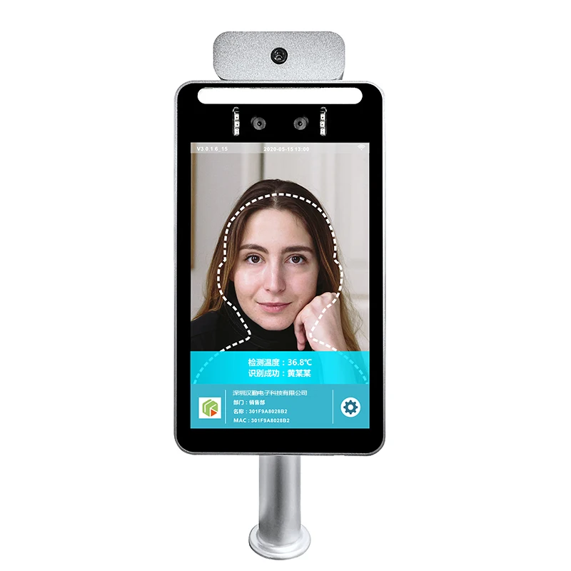 WIFI Body Temperature Face Recognize Thermo imaging system Camera Thermography Access control non contact Voice alarm | Безопасность и