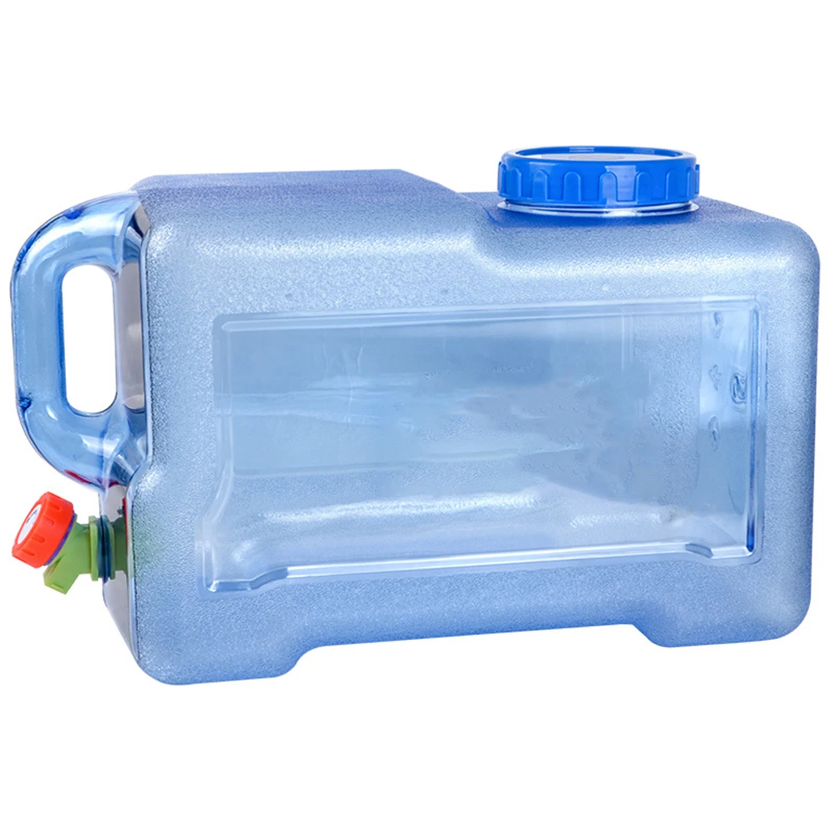 

PC 12L Capacity Outdoor Transparent Water Bucket Driving Water Tank Container with Faucet for Camping Picnic Hiking