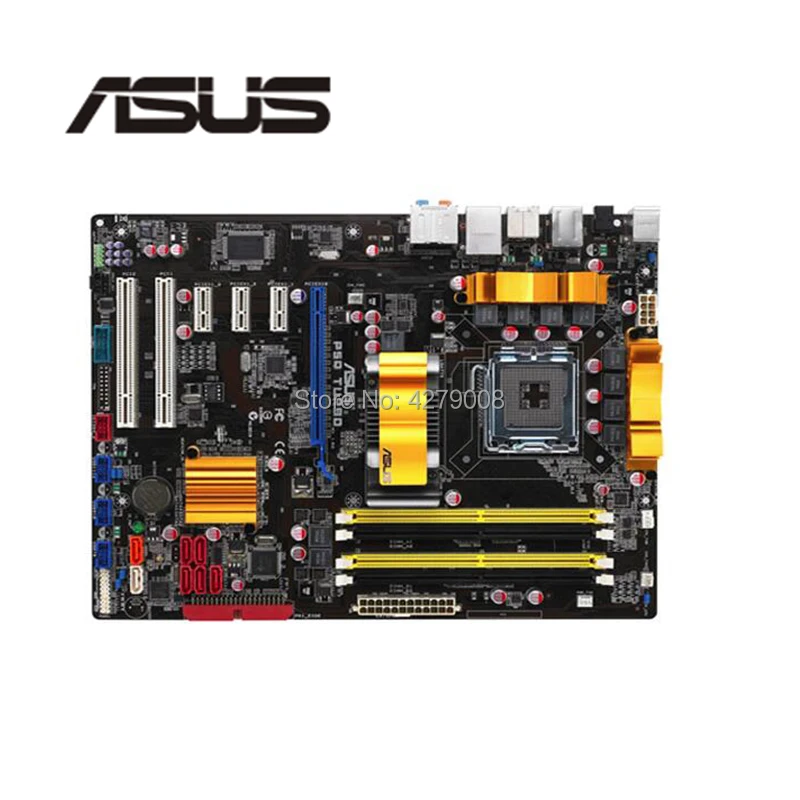 Фото Для ASUS P5Q Turbo настольная материнская плата P45 Socket LGA 775 DDR2 используемая