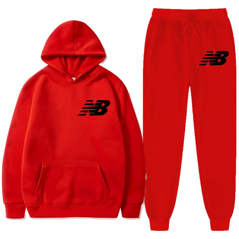 

2021 Men's Fashion Hoodie Men's Women's Suit Brand NB Men's Sweatshirt + Guardian Hooded Pullover Style