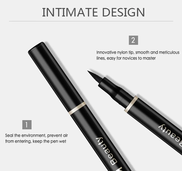 Черная Подводка для глаз Водостойкая не Цветущая подводка женская натуральная