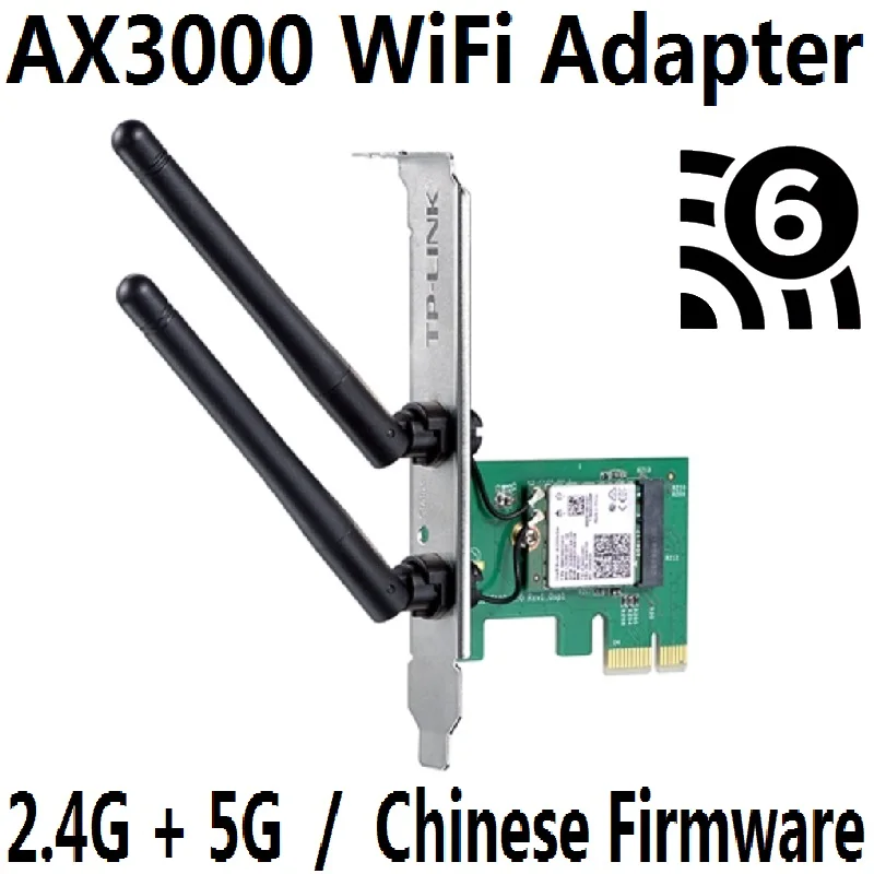 Беспроводная сетевая карта Chin Firmware Wi Fi6 802.11AX WiFi6 2 4 ГГц 574 м 5 2042 2976 Мбит/с внешний