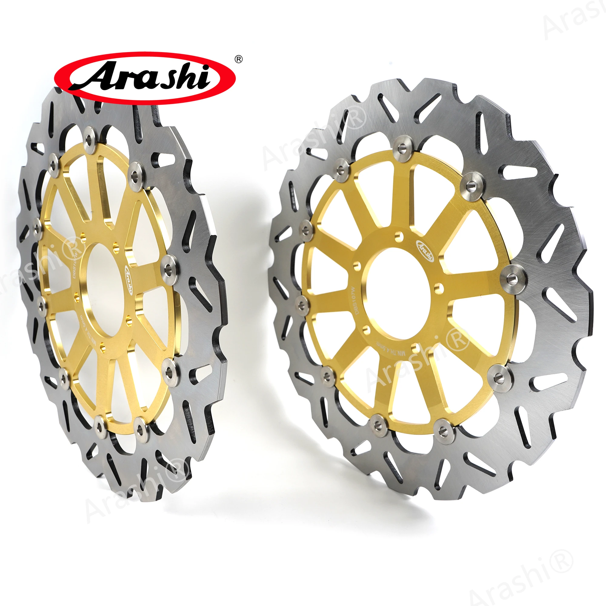 Arashi 1 пара передних тормозных дисков для DUCATI HYPERMOTARD ABS 821cc 2013 2014 2015 Плавающие роторы