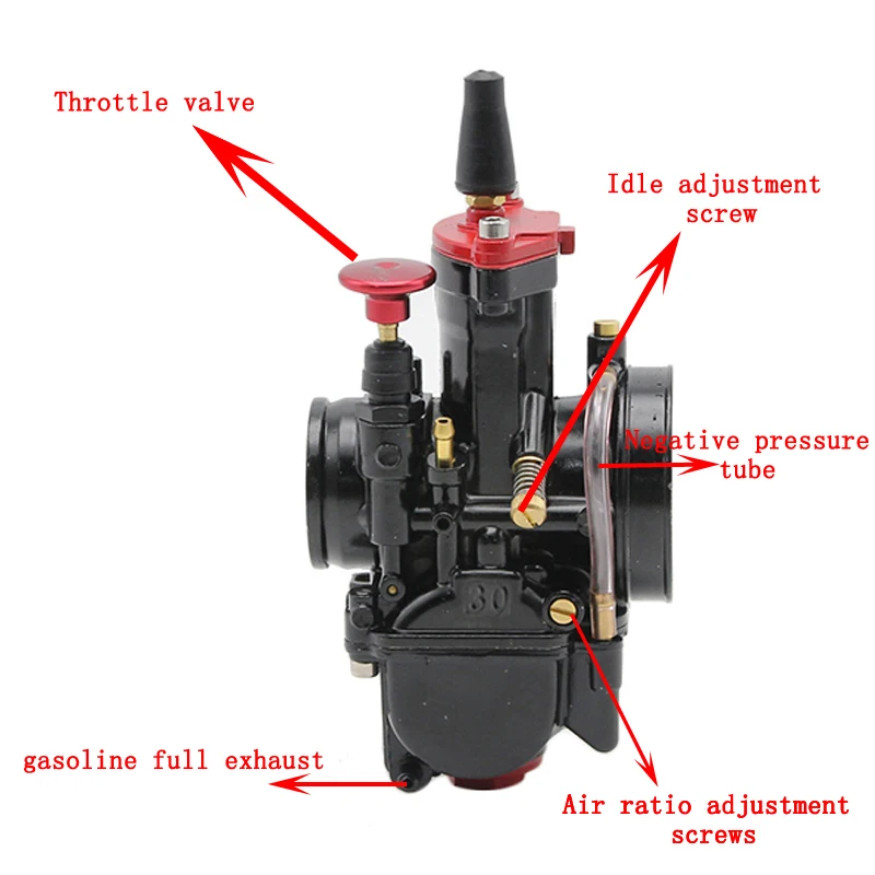 ALconstar-Motorcycle Carburetor Super Class Mikuni PWK 21 24 26 28 30 32 34mm Carburador Universal Fit All Motorbike ATV | Автомобили и