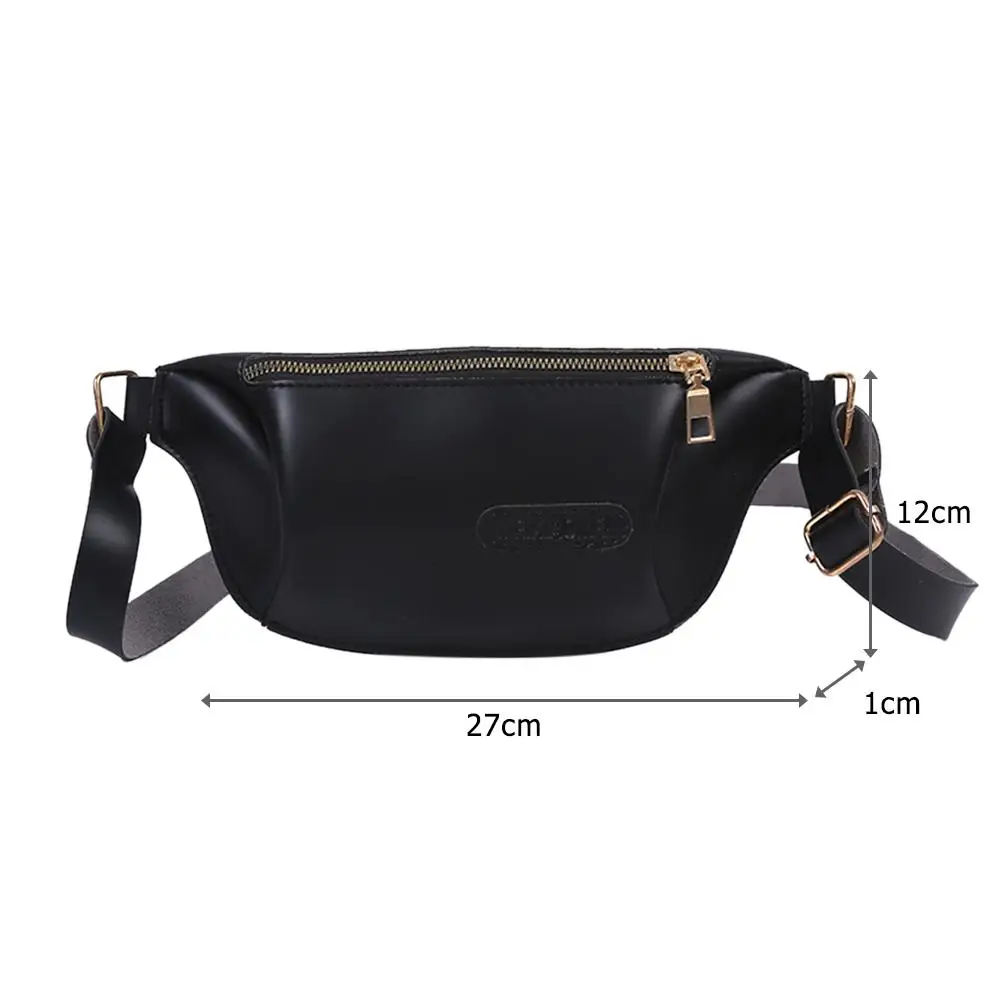 

Women Vintage Fanny Chest Pack PU Leather Adjustable Wide Strap Waist Phone Pouch Messenger Casual Solid Shoulder Bag