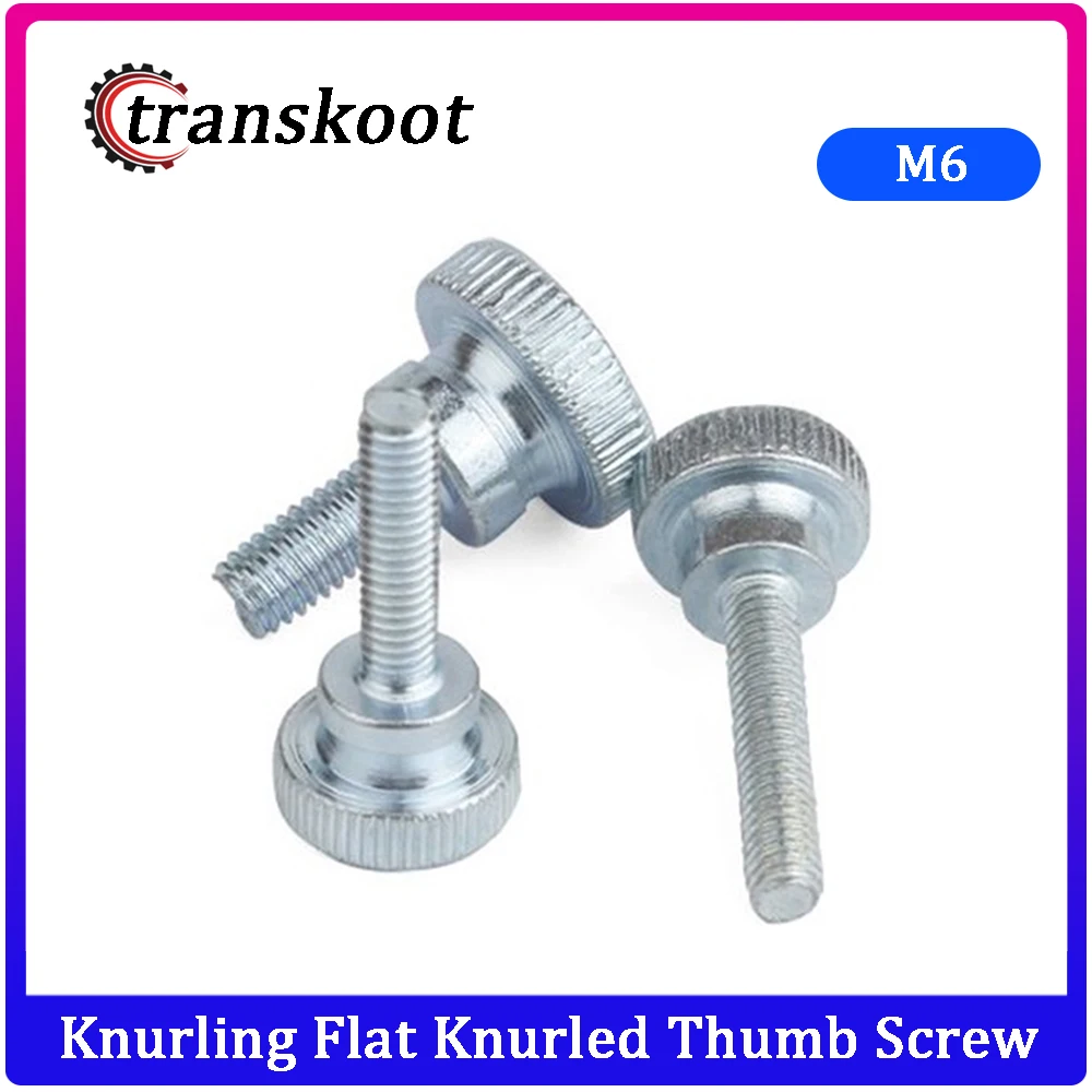 4 шт. винты для компьютера из углеродистой стали|screw steel|knurled headm6 flat head screw |