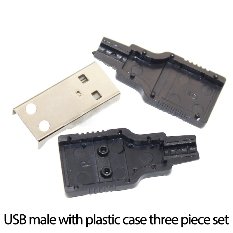 

4-контактный разъем USB 2,0 разъем пластиковый корпус micro usb разъем для подключения кабеля для передачи данных зарядное устройство разъем "сдел...