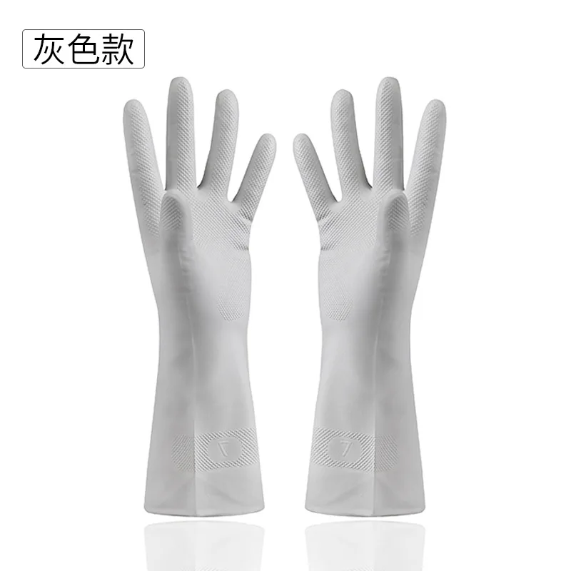 1 пара резиновые хозяйственные перчатки для мытья посуды очистки длинные Кухня