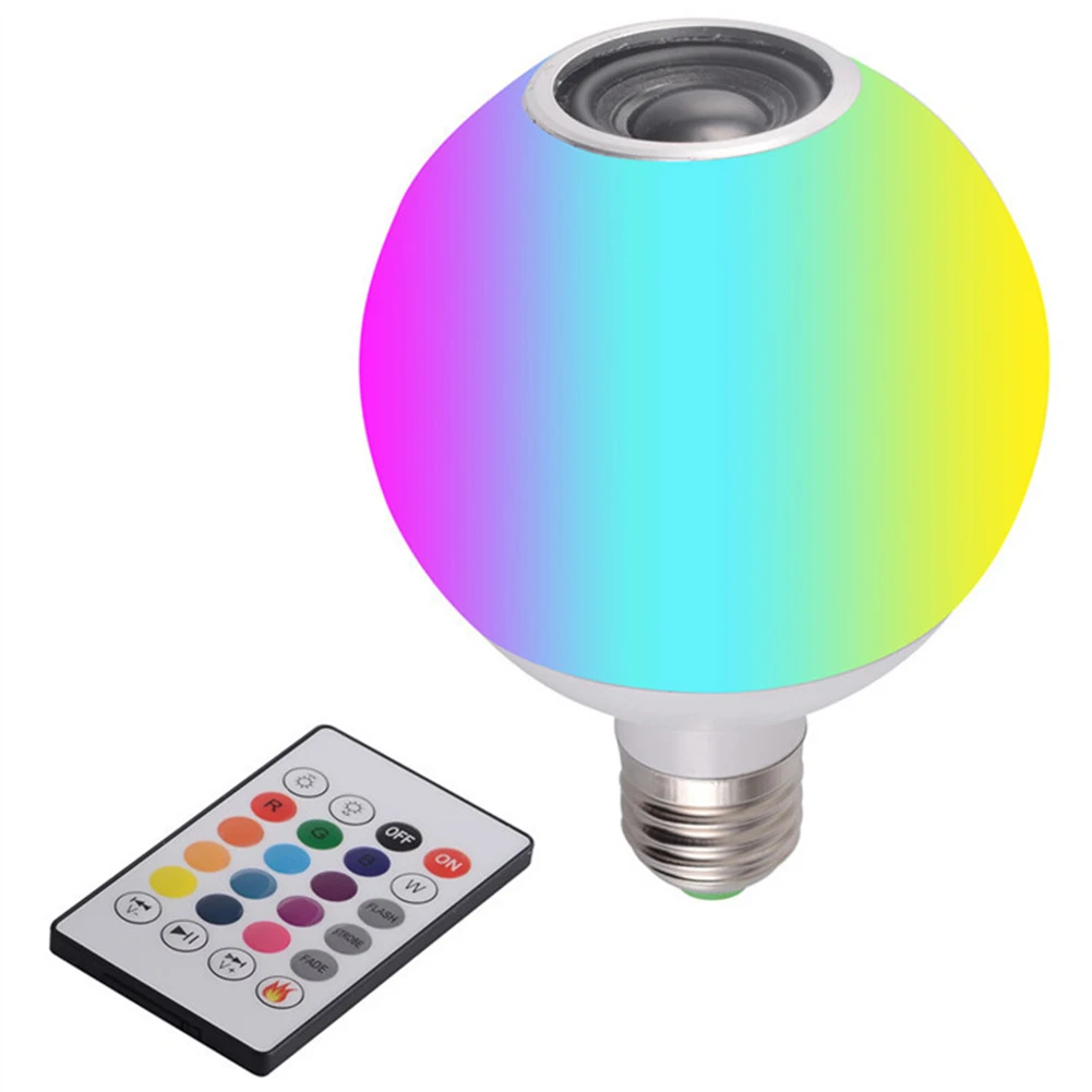 

Умная Светодиодная лампа E27 с дистанционным управлением, лампа RGB с поддержкой Alexa и Bluetooth, 1 шт., 40 Вт