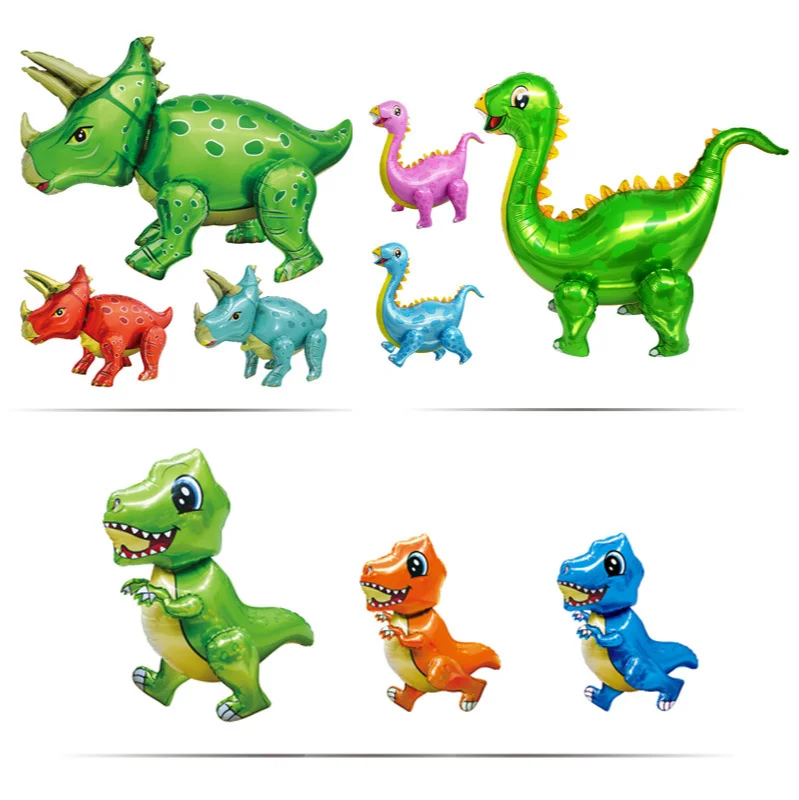 Новый стиль 4D стерео динозавров алюминиевый шар детский день рождения вечерние