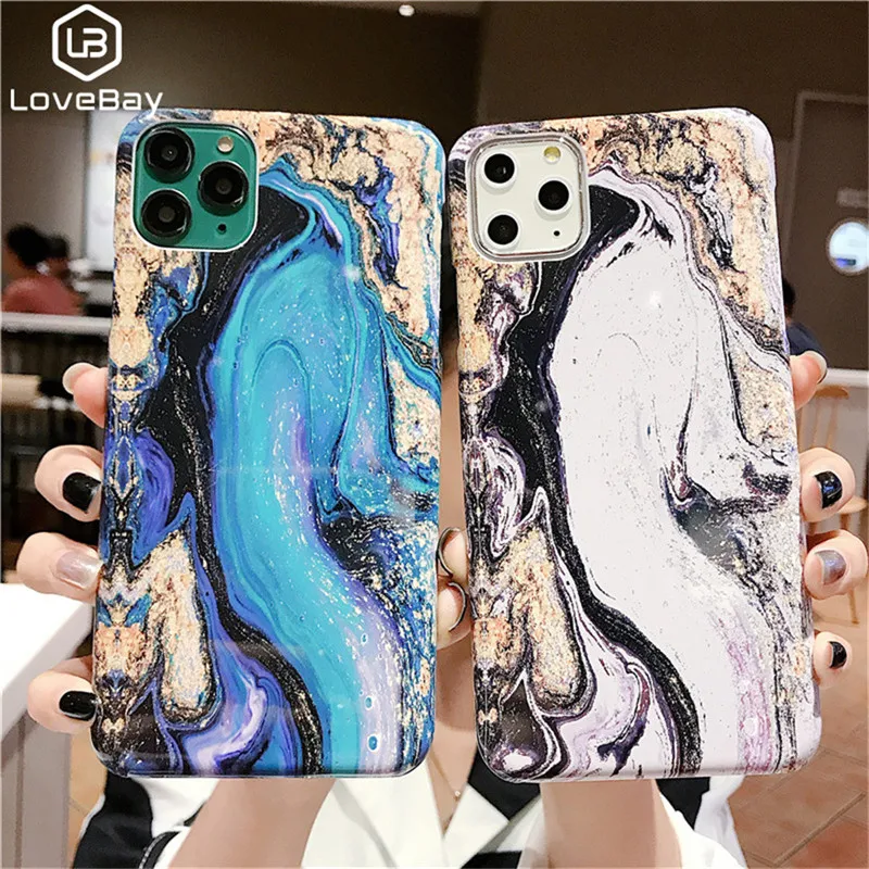 Lovebay противоударный крутой мраморный чехол для телефона iPhone X 11Pro XR XS Max 11 7 8 Plus