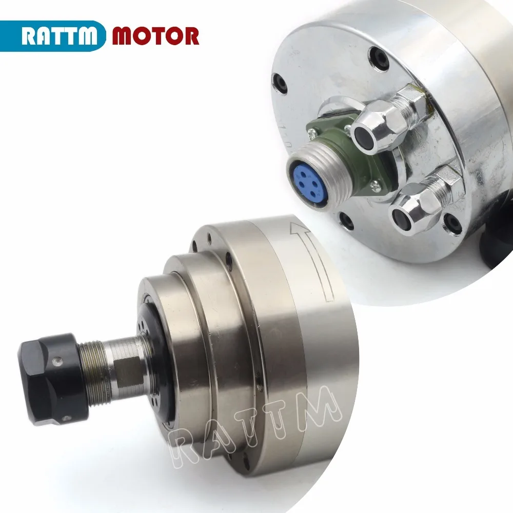 

UKR CNC 3KW Water Cooled Cooling Spindle motor ER20 12A 4 Bearings 100x220mm 220V for CNC ROUTER ENGRAVING MILLING
