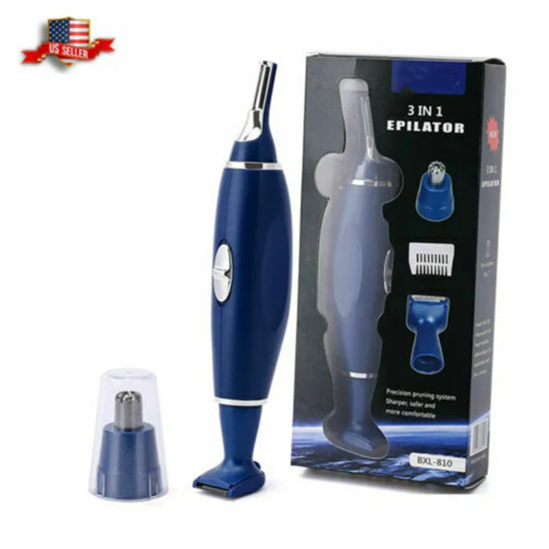 

3 in 1 Nose Ear Hair Trimmer Face Eyebrow Shaver Clipper Groomer Cleaner
