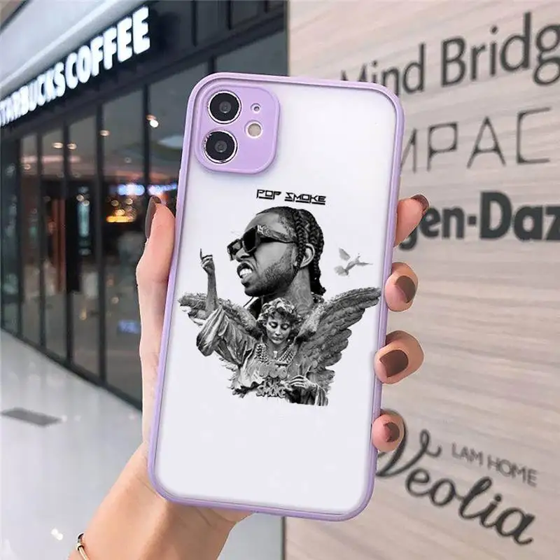 

POP SMOKE high quality Phone Cases matte transparent For iphone 7 8 11 12 plus mini x xs xr pro max cover