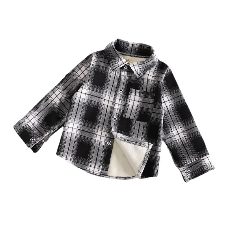 

New Spring Kids Fashion Tops Autumn Children Cotton Clothes Baby Boys Girls Plaid Jacket Infant Clothing Toddler Casual Costume