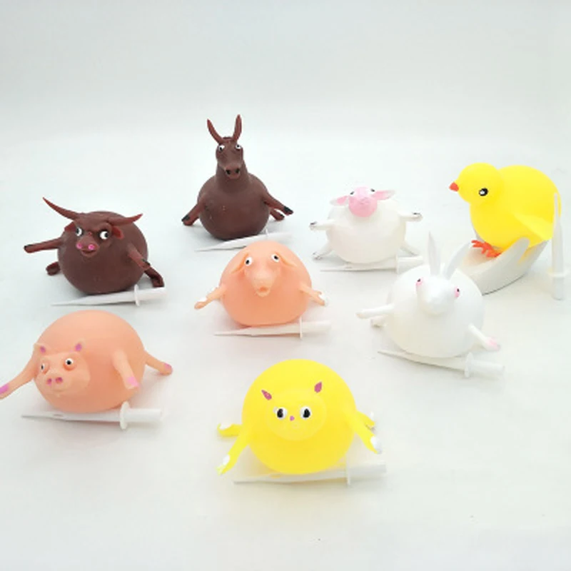 

1 шт. TPR милые животные игрушкой для выдувания сожмите мяч vent игрушка мягкая резиновая надувная подушка безопасности для мяч курица кошка модель для детей Шутки/взрослых вентиляционное отверстие