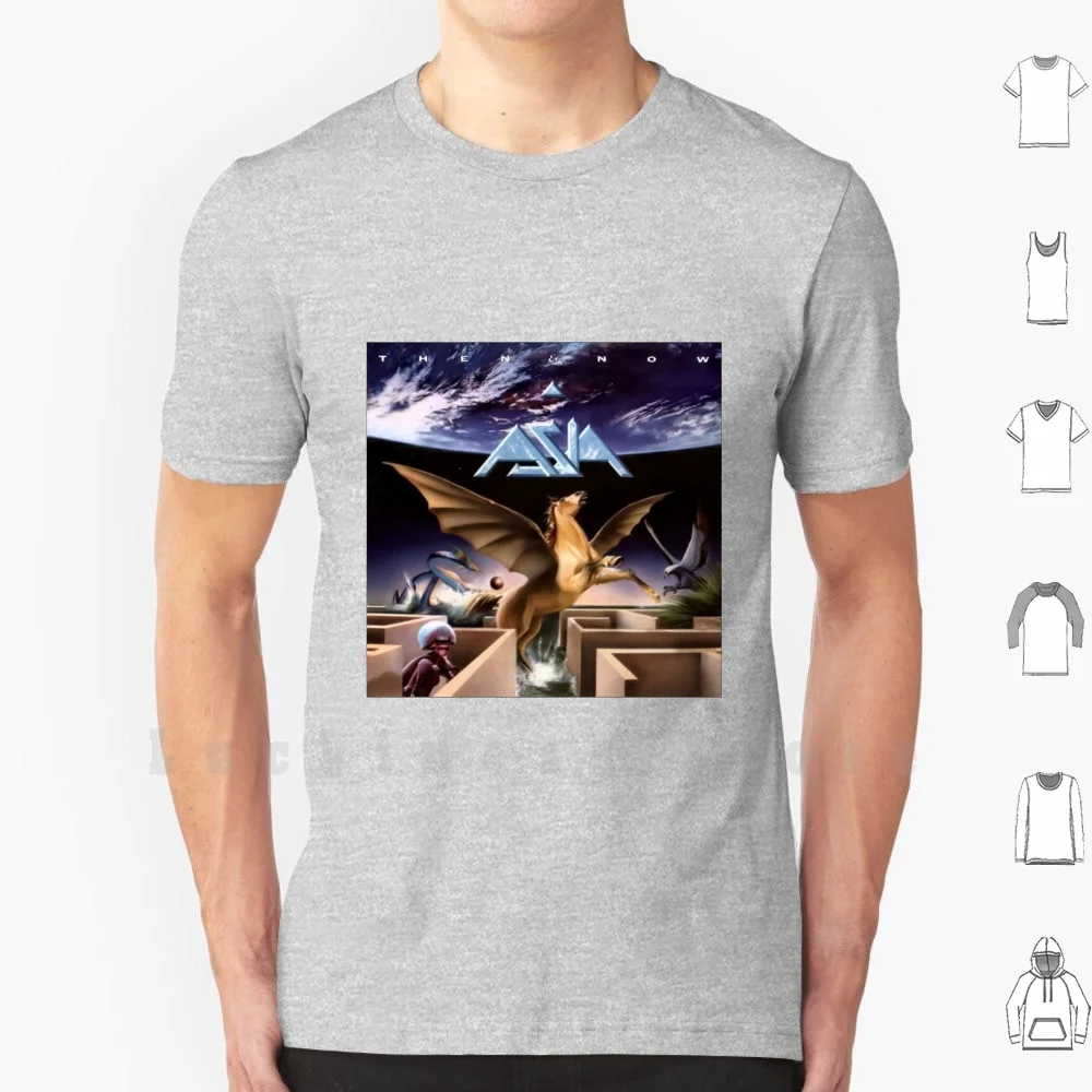 Футболка с надписью Asia Rock Band хлопковая футболка сделай сам большого размера