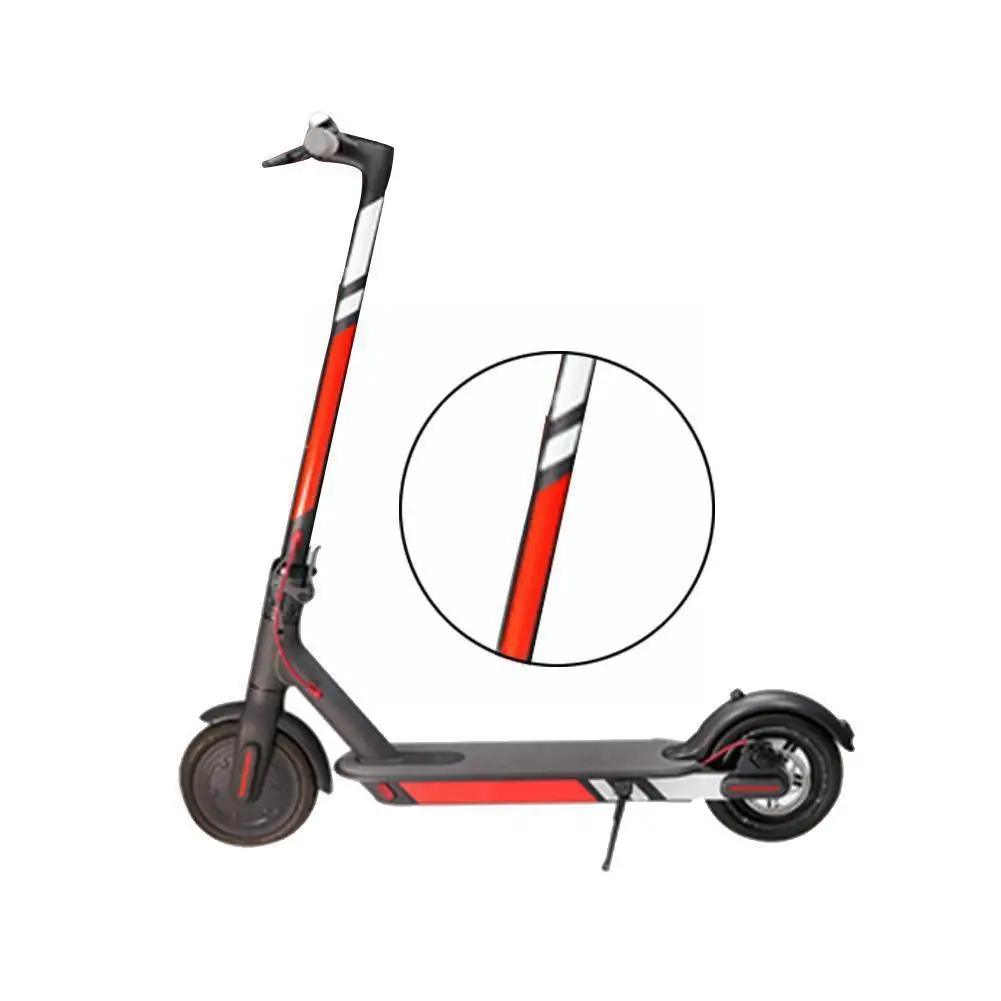 

Reflective Styling Stickers Safety Skateboard Warning Strip Mijia M365 Electric Scooter Parts For Xiaomi reflective Scooter R9S1