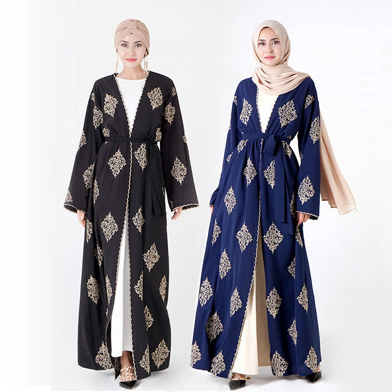 

ИД Кафтан Дубай Abaya кимоно кардиган мусульманская мода хиджаб платье Abayas для женщин Caftan Robe Musulman De Mode Исламская одежда