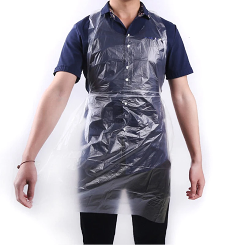 

100pcs Disposable Aprons Waterproof Oil Proof Antifouling Plastic Aprons Anti-splash Kitchen Supplies KIMA88
