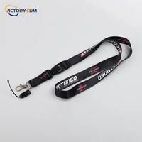 car styling lanyard keychain mobile phone id card neck hanging strap cloth keyring