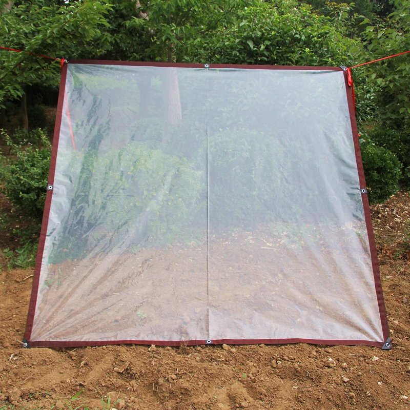 

Waterproof transparent plastic film used for outdoor shelter Rainproof Cold-proof Thermal Dust cover many size
