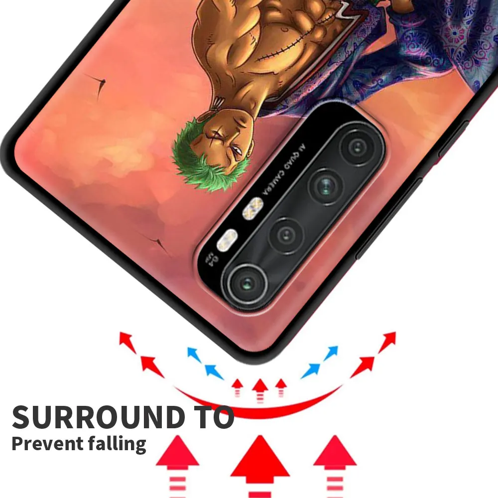 Одна штука аниме чехол для Xiaomi Mi Poco X3 NFC 10T Pro 5G Примечание 10 Lite 9 лет 11 M3 10S CC9 черный