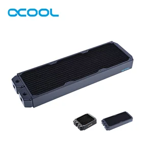 Alphacool XT45 медный радиатор 140 мм, 280 мм, 420 мм, 45 мм толщиной компьютера водяное охлаждение встроенный Кулер Мастер для 14 см вентилятора